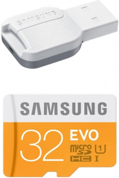 Samsung 32GB MicroSD Card + USB Adapter Samsung 32GB MicroSD Card + USB Adapter
